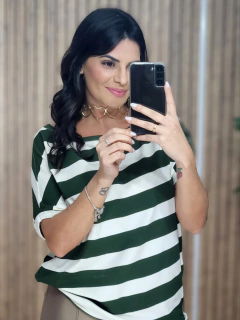 Blusa Eddy Listras com Manga - comprar online