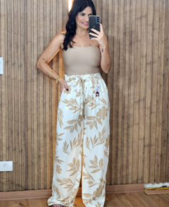 Calça Pantalona Viscolinho Estampadas