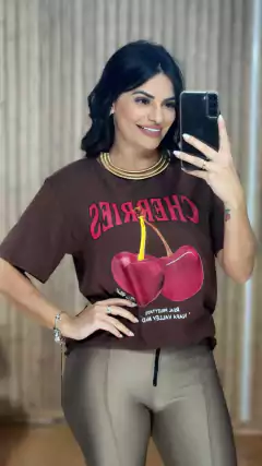 T-shirt Cerejinha - Tati Perale Modas 