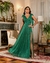Vestido de Festa Longo em Lurex, com Faixas para Amarrações no Ombro - comprar online