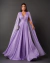 Vestido de Festa Longo em Lurex com Mangas Capas Longas - comprar online