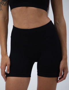 Short Seamless Negro - Slyft