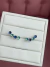 Brinco Ear Cuff Zircônias Azul e Verde Tiffany Aço Inox - comprar online