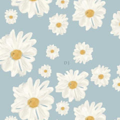 MOCHILA CLÁSICA MINI (Light Blue Gerbera) - comprar online