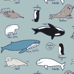 FUNDA SILLA DE COMER (ARTIC ANIMALS COLORES) - comprar online