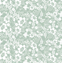 BOTINERO (GREEN BIRDS & FLOWERS) - comprar online