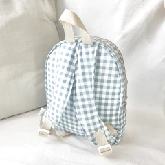 MOCHILA SOHO MINI (VICHY LIGHT BLUE) en internet
