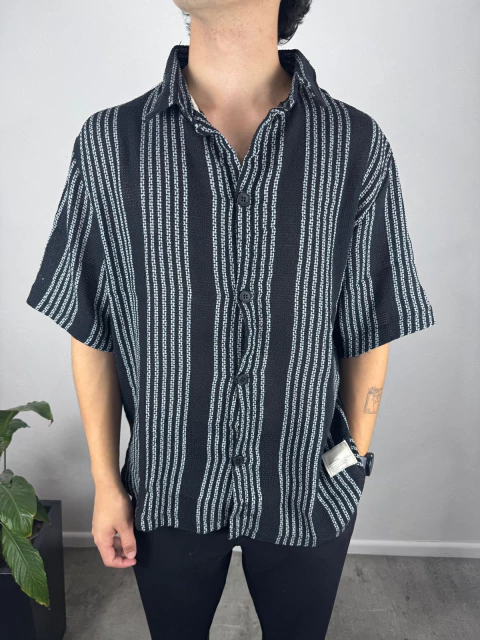 Camisa VKM Grey Hilo Tejido