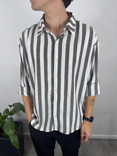 Camisa VKM Crush Lino Rayado