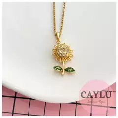 Collar girasolF giratorio Acero dorado - comprar online