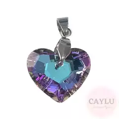DijeF corazón cristal 18mm AQ - comprar online