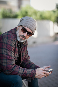 Gorro tejido Roma Visón - comprar online
