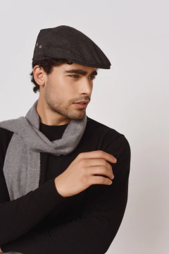 Boina Clásica Negra Cuadros - comprar online