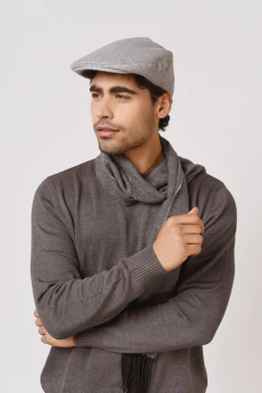 Boina Clásica Paño Gris Claro - comprar online