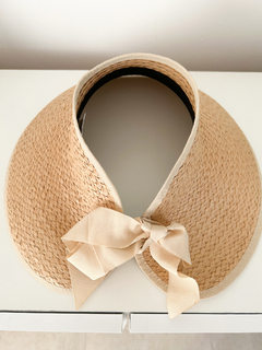 Visera Hawaii moño beige (enrollable) - comprar online