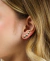 Brinco Ear Cuff Corações Banhado a Ouro na internet