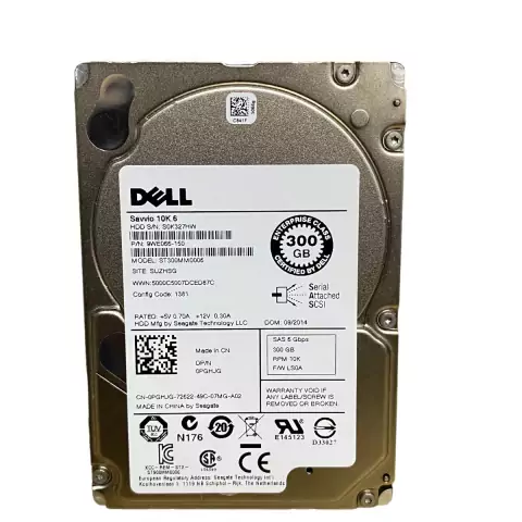Hd Servidor Dell 300gb Sas 10k 6gb 2,5 St300mm0006 0pghjg Nf