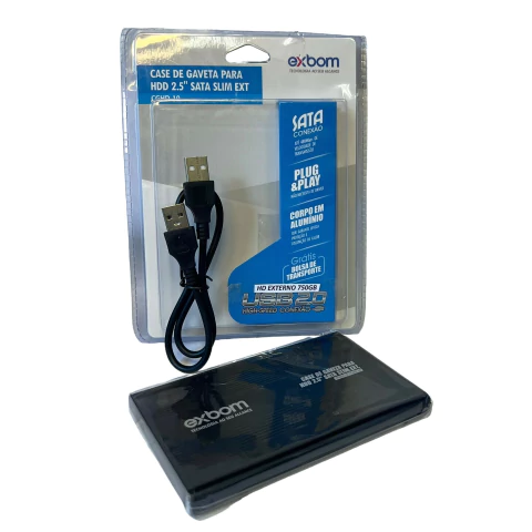 Hd Externo 750gb 2.0 Para Notebook, Pc, Desktop - Cor Preta