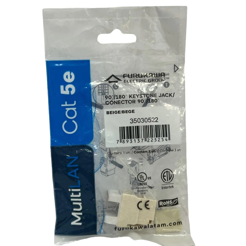 Conector Keystone Cat6 35030604 Fêmea Rj45 Furukawa Multilan