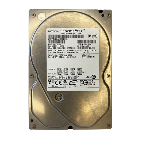 HD 160GB INTERNO IDE 3,5" HCP725016GLAT80 HITACHI