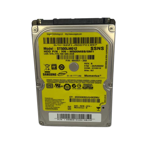 Disco Rigido Hd Interno 500gb St500lm012 Samsung Pc Notebook Ps3 Ps4 Xbox One Tv E Som
