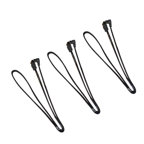 Kit 3 Unidades Cabo Sata3 6gbps 60 Cm 90º