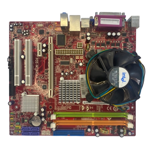 Placa Mãe Kit Lga775 Positivo Pos-mi945aa +intel 430+cooler