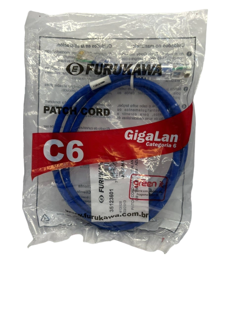 Cabo Patch Cord - Cat.6 Furukawa 1 Metro Azul 35123601