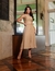 CONJUNTO LUANA CROPPED E SAIA BEGE - MISS DESTAK