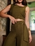 CONJUNTO ESTEFÂNIA CROPPED E CALÇA VERDE BOTÂNICO - comprar online