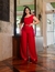 CONJUNTO ESTEFÂNIA CROPPED E CALÇA VERMELHO - loja online