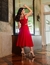 CONJUNTO LUANA CROPPED E SAIA VERMELHO - MISS DESTAK