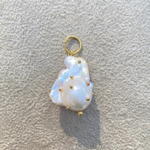 Pingente Pérola Barroca Bolinha