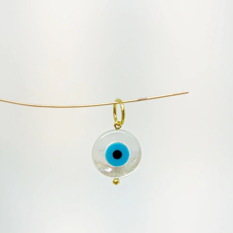 Pingente Olho grego madrepérola