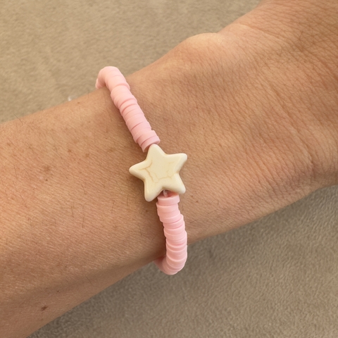 Pulseira estrela rosa - comprar online