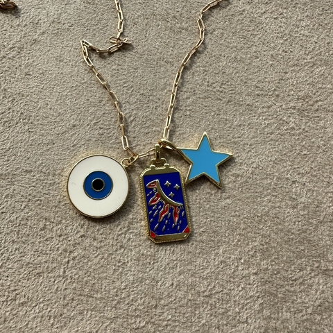 COLAR KITTY BLUE