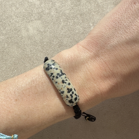 Pulseira Jasper Macramê