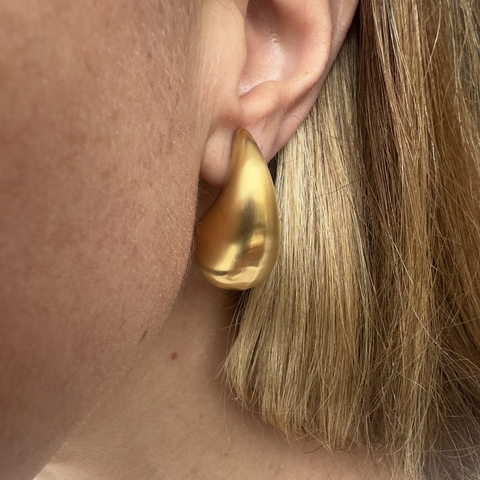 Brinco Gota Gold Fosca