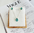 Conjunto Gota Verde Água Prata