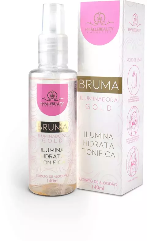 BRUMA FIXADORA PHALLEBEAUTY ILUMINADORA GOLD - comprar online