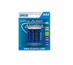 Pilas alcalinas AAA x4 unidades - Sica