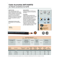 Cable Acometida ANTI HURTO en internet