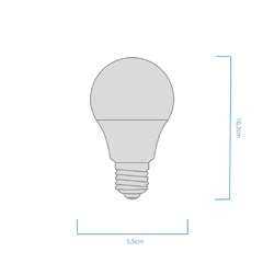 Lampara Bulbo 7w E27 Blanco Frio 6500K - Macroled - comprar online