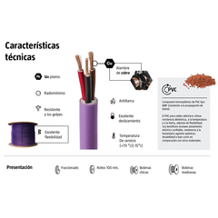 Cable Subterráneo x 100 metros ¡Diferentes medidas! - Electrocable - tienda online