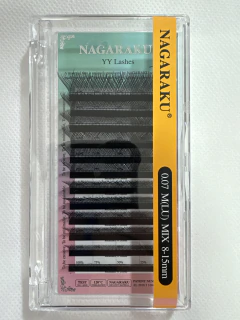 Pestañas NAGARAKU tecnológicas 2D YY 0.07D M (LU) mix