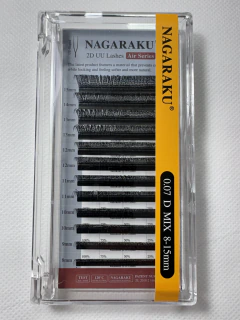 Pestañas NAGARAKU tecnológicas 2D UU 0.07D mix