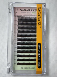 Pestañas NAGARAKU tecnologicas bouquet 5D 0.07D mix