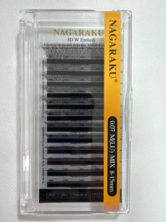 Pestañas NAGARAKU tecnológicas 5D W 0.07D M (LU) mix