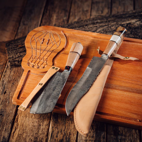 KIT PARRILLERO de DISCO DE ARADO con Tabla Asador De HURACAN - comprar online