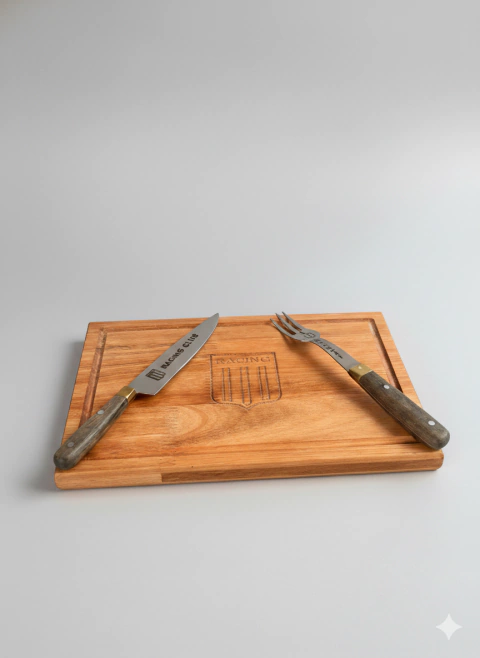 Combo RACING : PLATO ASADO + SET DE CUBIERTOS - comprar online